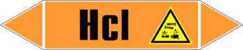 Маркировка трубопровода "hcl" (k11, пленка, 126х26 мм)" - Маркировка трубопроводов - Маркировки трубопроводов "КИСЛОТА" - Магазин охраны труда Протекторшоп